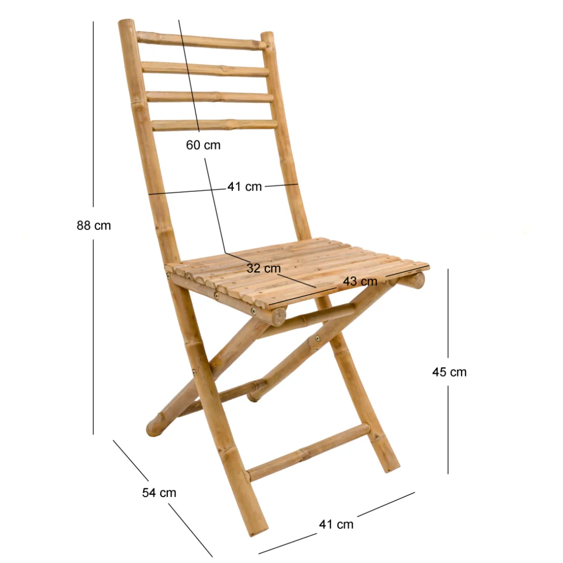 La chaise PALEMPANG design moderne et sa structure en bois massif marron
