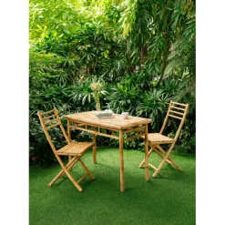 La table à manger BARU son design rustique et épuré pour 4 personnes