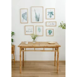 La table à manger BARU son design rustique et épuré pour 4 personnes