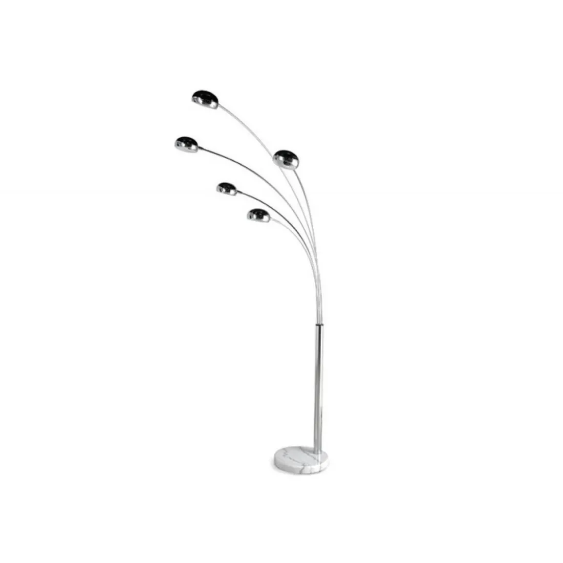 Lampadaire 5 Arcs chrome