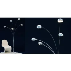 Lampadaire 5 Arcs chrome