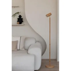 Lampadaire bambou Java naturel