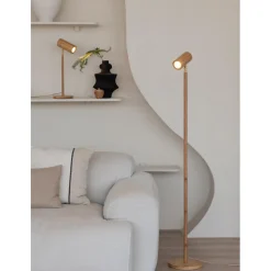 Lampadaire bambou Java naturel