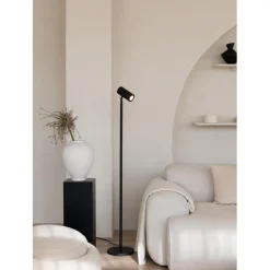 Lampadaire bambou Java noir