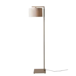 Lampadaire Boston sable abat-jour lin clair