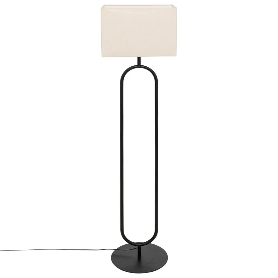 Lampadaire droit Alec noir