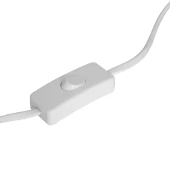 Lampe à poser Bona bouclette blanc