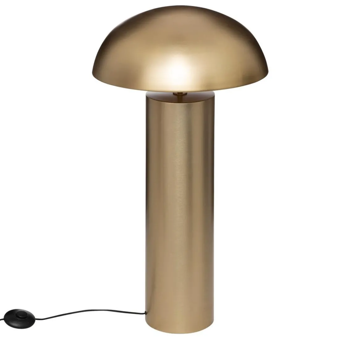 Lampe à Poser Cylindrique H100 CHAMPI Métal Doré