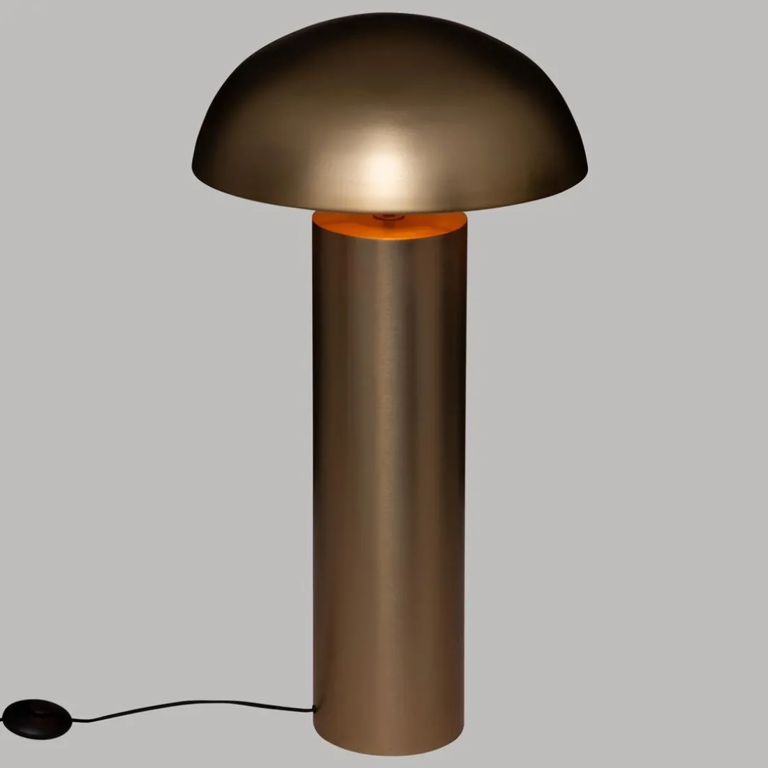 Lampe à Poser Cylindrique H100 CHAMPI Métal Doré