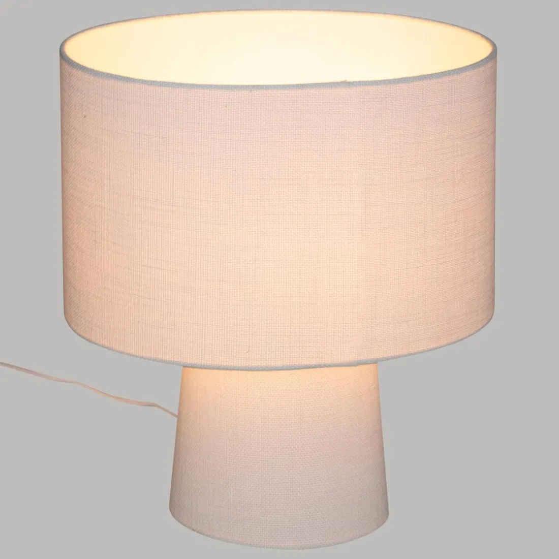 Lampe à poser design en tissu