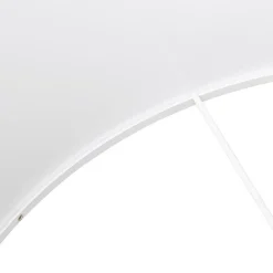 Lampe à poser design 'SPRING MINI' avec abat-jour blanc et trépied noir