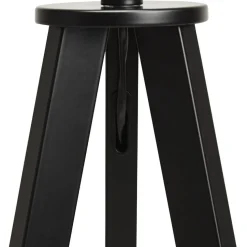Lampe à poser design 'SPRING MINI' avec abat-jour blanc et trépied noir