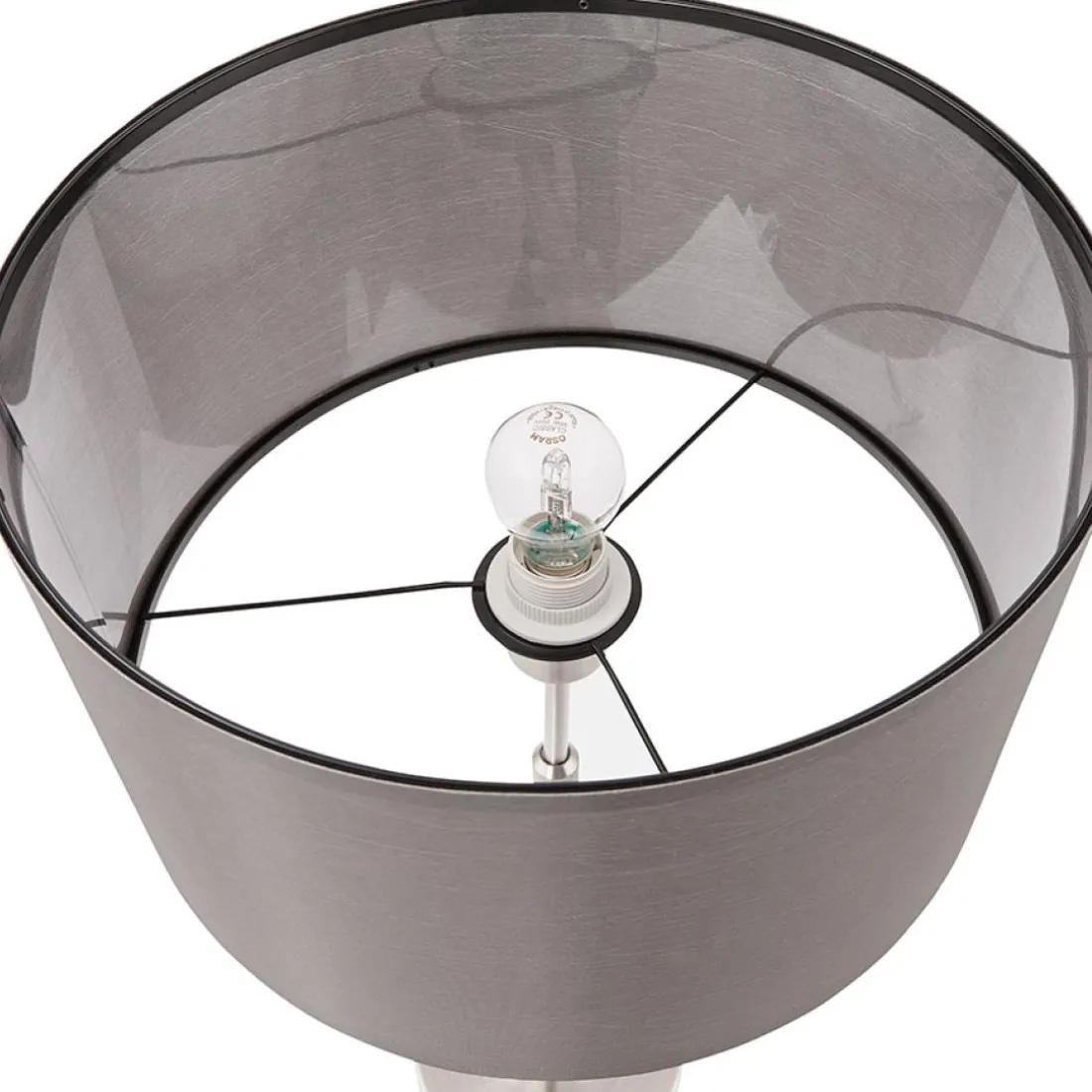 Lampe à poser 'LIVING MINI' grise réglable en hauteur