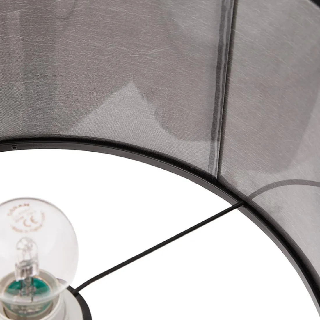 Lampe à poser 'LIVING MINI' grise réglable en hauteur