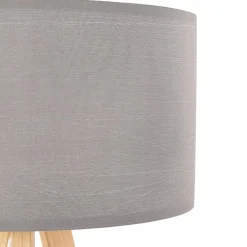 Lampe à poser trepied 'SPRING MINI' avec abat-jour gris style scandinave