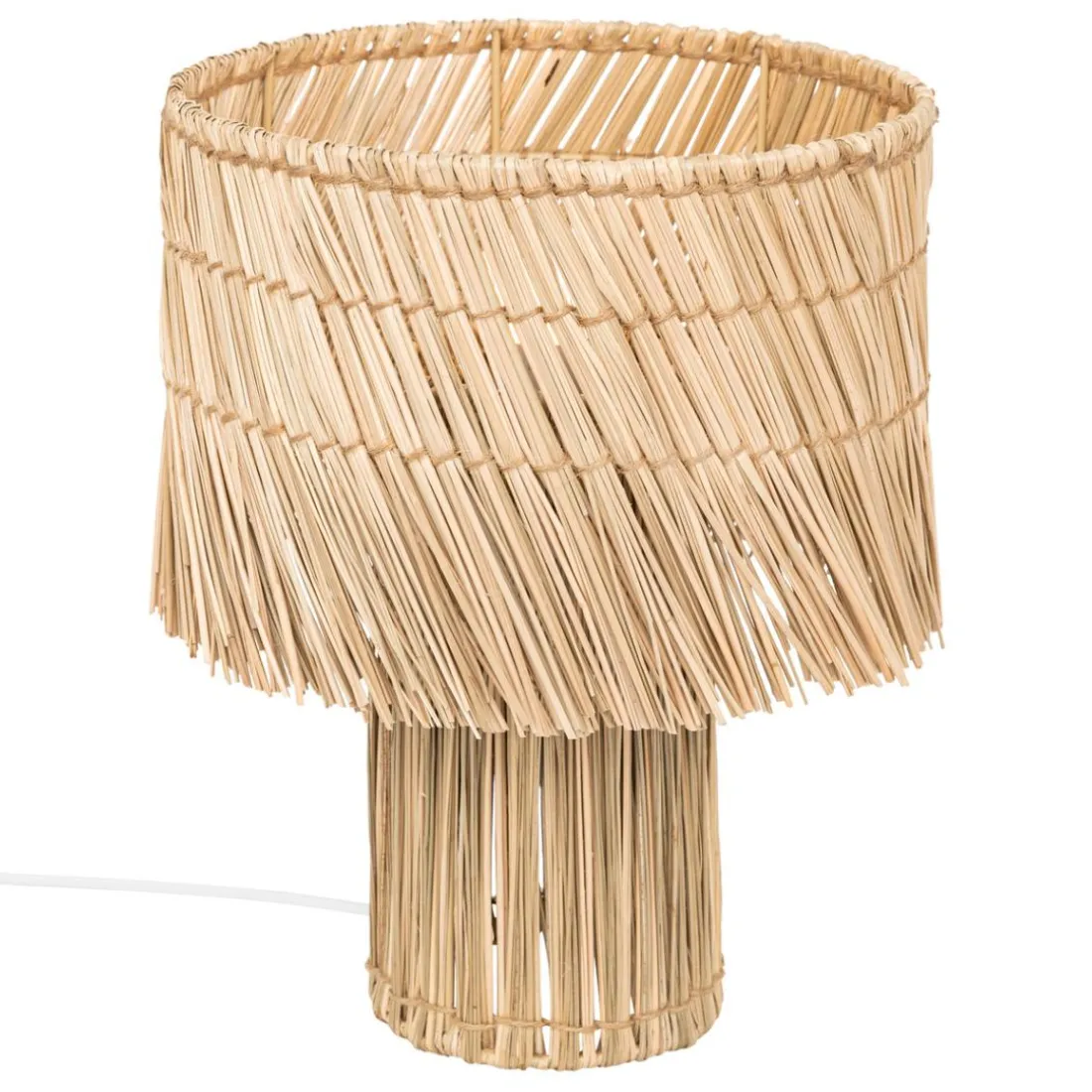 Lampe à poser Yoni Roseau