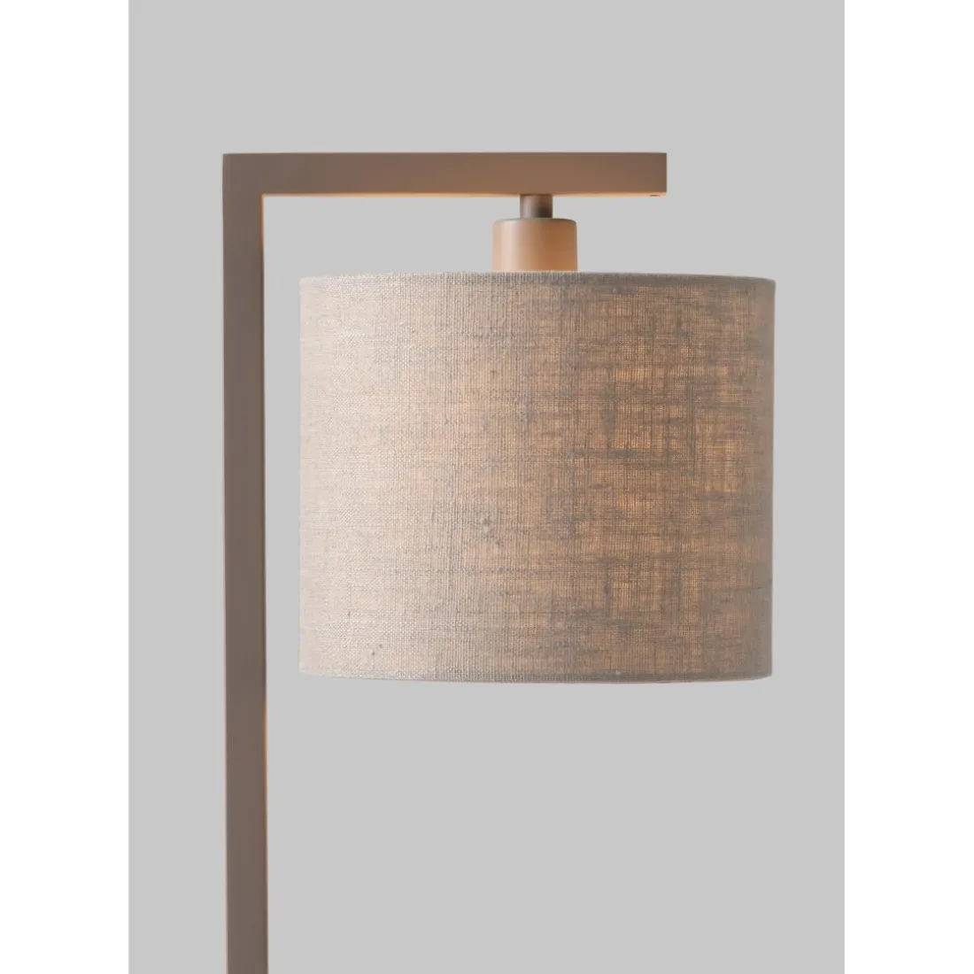 Lampe de table Boston sable abat-jour lin clair