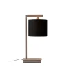 Lampe de table Boston sable abat-jour noir