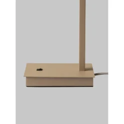 Lampe de table Boston sable abat-jour noir