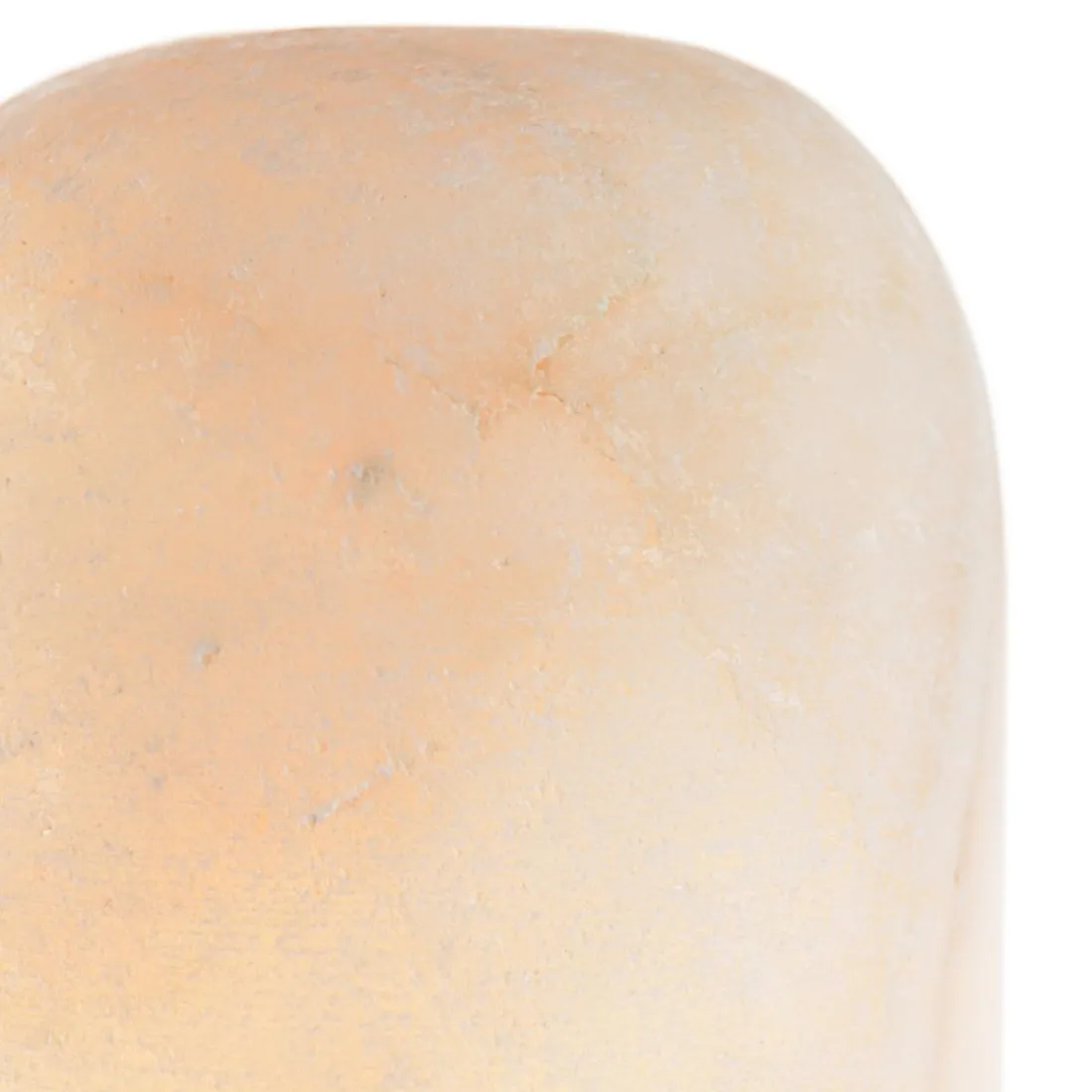 Lampe de table en pierre naturelle d'onyx et teck SIXTINE