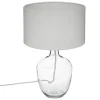 Lampe en coton H43,5cm blanc