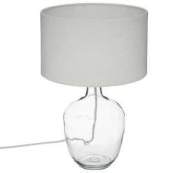 Lampe en coton H43,5cm blanc