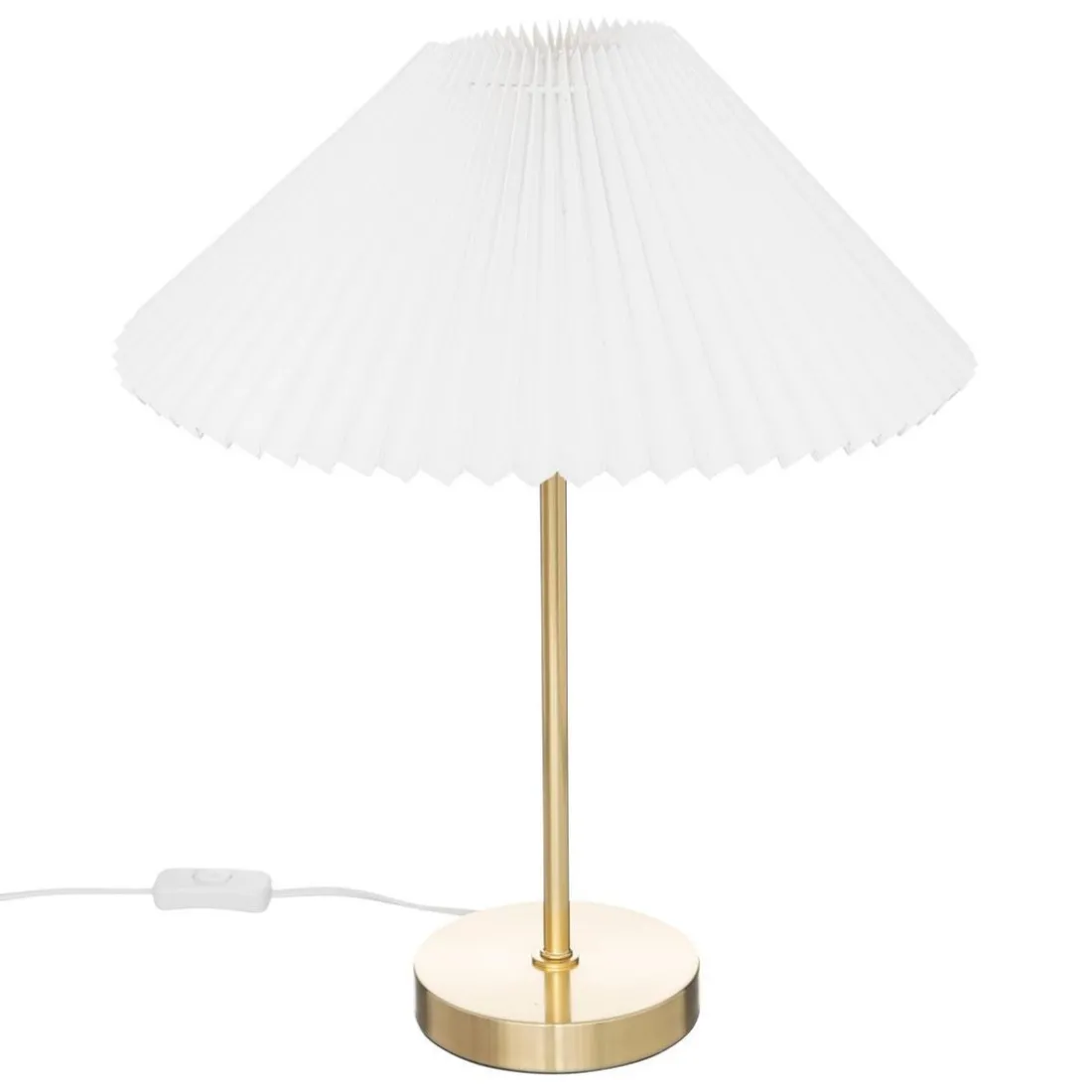 Lampe H47cm en métal blanc