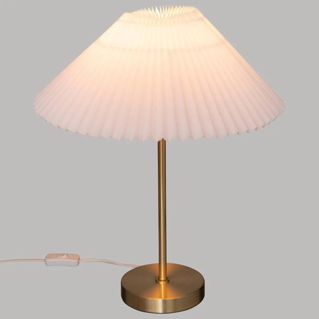 Lampe H47cm en métal blanc
