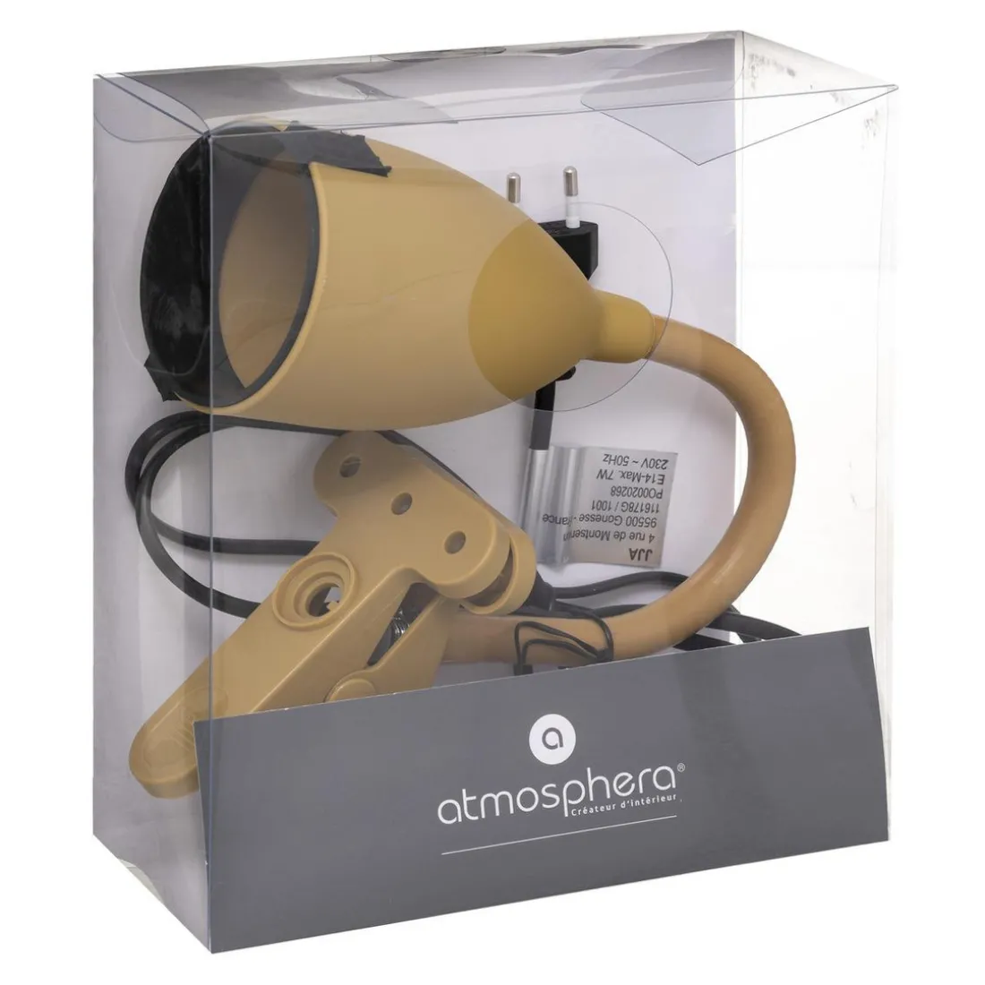 Lampe Pince Sily Ocre H 43