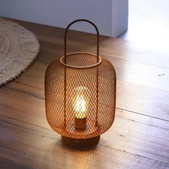 Lanterne en Métal MOUCHY Orange rouille