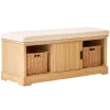 Le Banc CHIBA 1 porte et 2 rangements au style scandinave