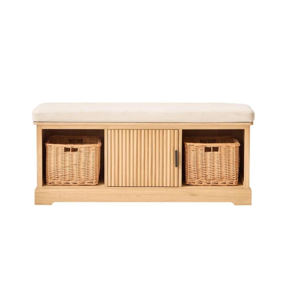 Le Banc CHIBA 1 porte et 2 rangements au style scandinave