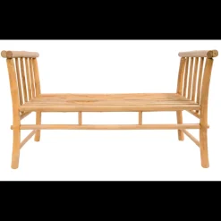 Le banc DILI avec son design scandinave en bois massif et tissu etanche