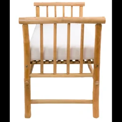 Le banc DILI avec son design scandinave en bois massif et tissu etanche