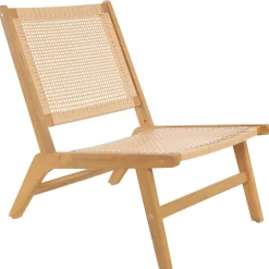 Le fauteuil intérieur extérieur en acacia massif AGUILARES style scandinave marron