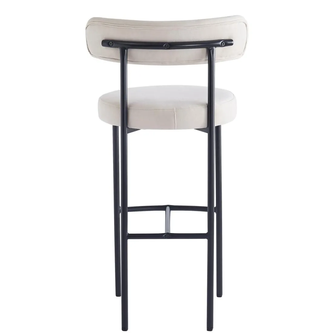 Le lot de tabourets de bar LARS design scandinave élégant assise garnie premium avec une mousse ultra-dense