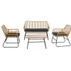 Le salon de jardin DANANG style scandinave et sa couleur noire intemporelle