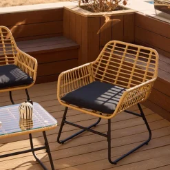 Le salon de jardin DANANG style scandinave et sa couleur noire intemporelle