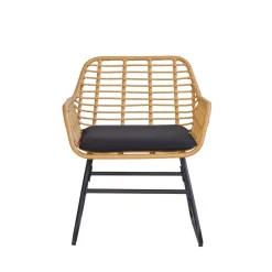 Le salon de jardin DANANG style scandinave et sa couleur noire intemporelle