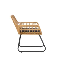 Le salon de jardin DANANG style scandinave et sa couleur noire intemporelle