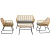 Le salon de jardin DANANG style scandinave et sa couleur grise intemporelle