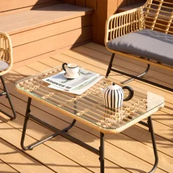 Le salon de jardin DANANG style scandinave et sa couleur grise intemporelle