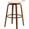 Le tabouret de bar MORENO design industriel élégant assise garnie premium avec une mousse ultra-dense