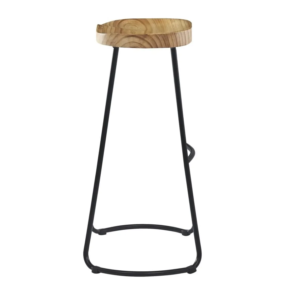 Le tabouret de bar NIKKO avec son design moderne et épuré assise en bois massif