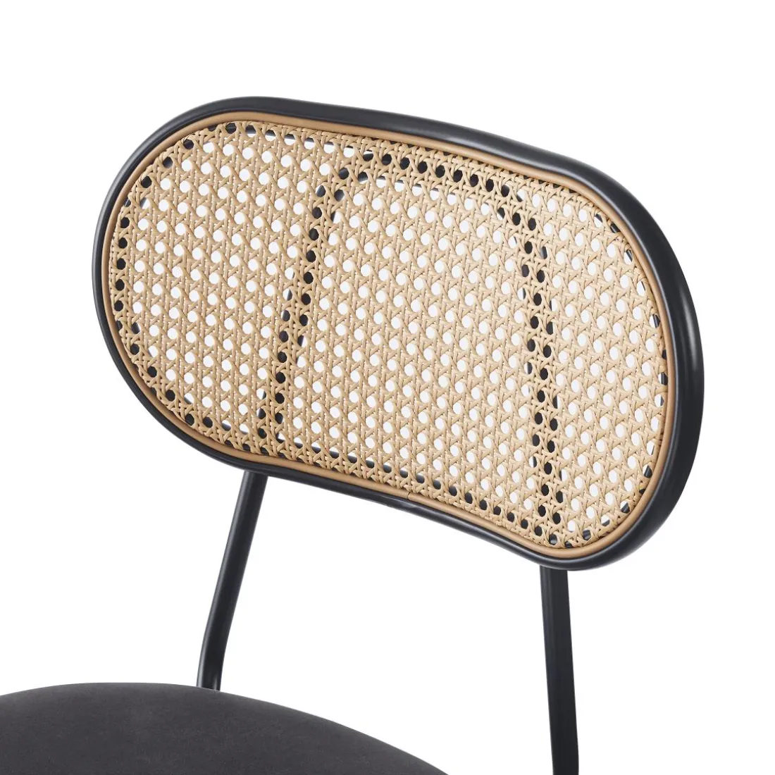 Le tabouret de bar OREBRO design industriel élégant assise garnie de mousse ultra-dense