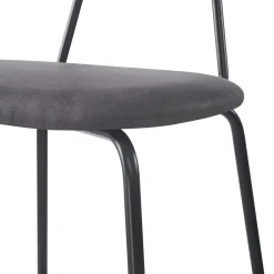 Le tabouret de bar OREBRO design industriel élégant assise garnie de mousse ultra-dense