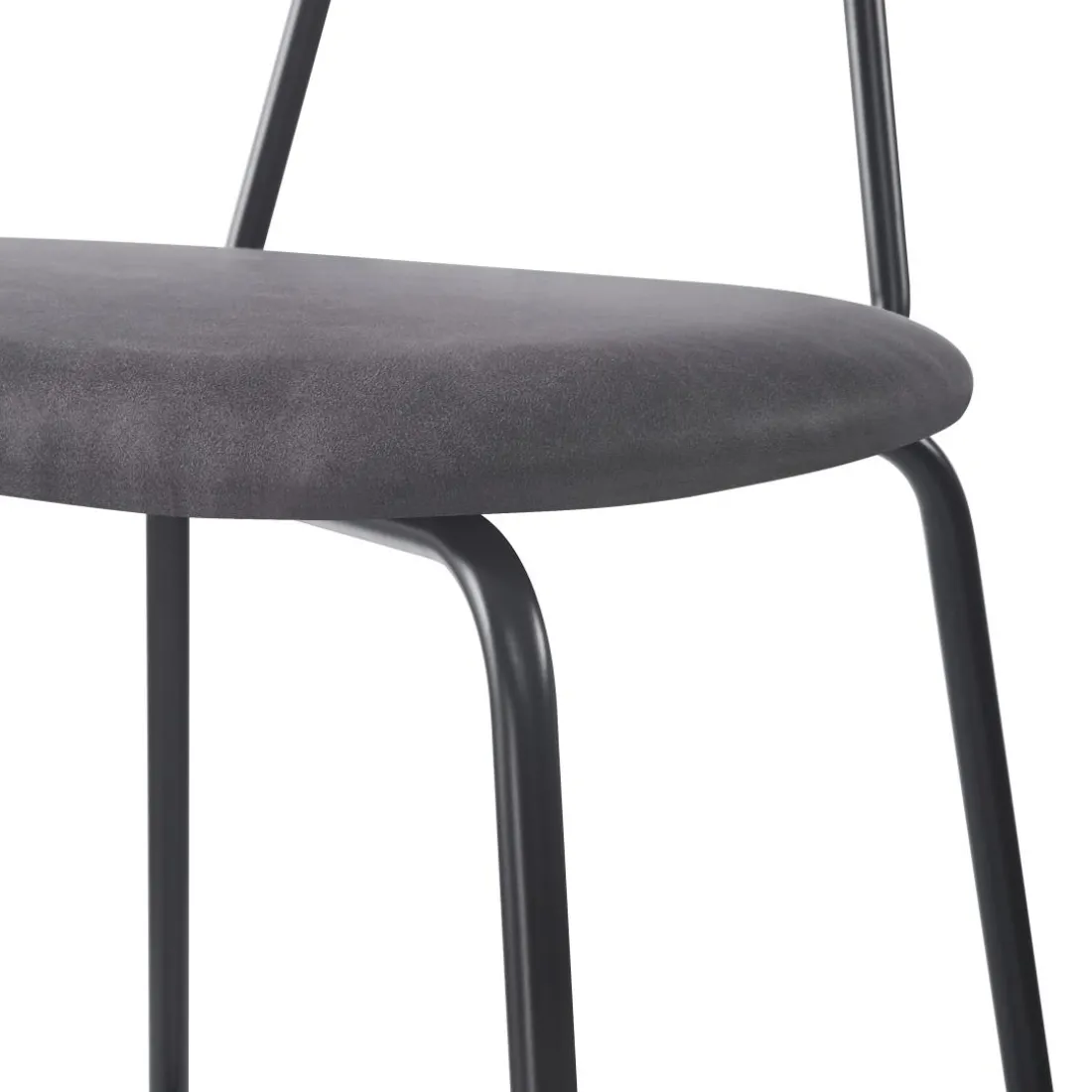 Le tabouret de bar OREBRO design industriel élégant assise garnie de mousse ultra-dense