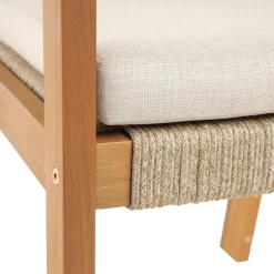 Les chaises intérieur extérieur en bois massif DELGADO design intemporel style scandinave