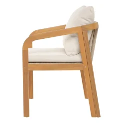 Les chaises intérieur extérieur en bois massif DELGADO design intemporel style scandinave