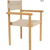 Les chaises OVALLE style scandinave Fabriquées en acacia massif et corde offrent un design intemporel